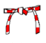 Ceinture rouge et blanche